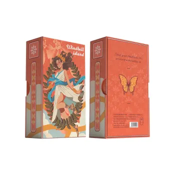 WohStudios Tarot Hot Island Wind Chime, Chinese Style WeiTe Series 78 Cards Board Games