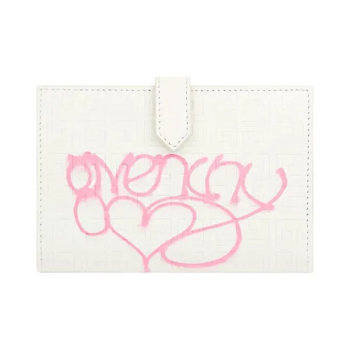 GIVENCHY Chito Collaboration Calfskin Wallet Women
s White/Pink