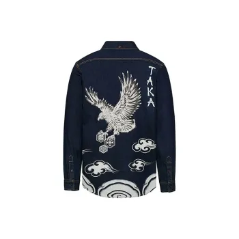EVISU Shirts Men Denim Blue