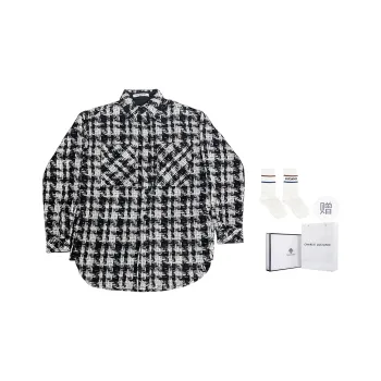 Charlie Luciano Shirt Fall Unisex Black White