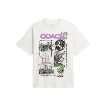 COACH FW24 T Shirt Unisex White