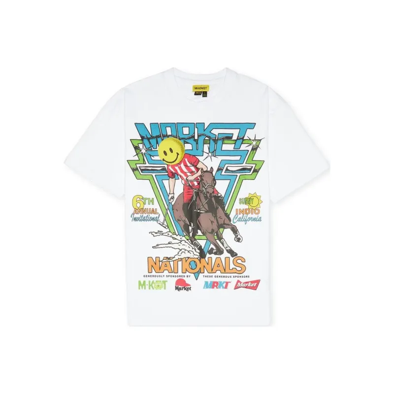 Chinatown Market Smiley Polo Horserace Tee-0