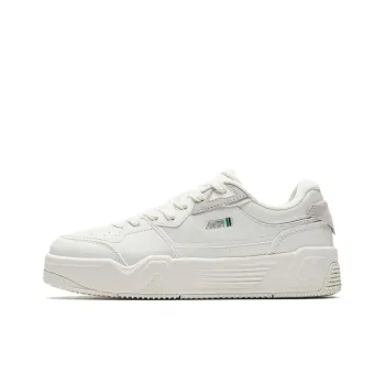 Anta C37 Series Anti Slip Wear Resistant Low Top Skateboard Shoes Women's Ivory White