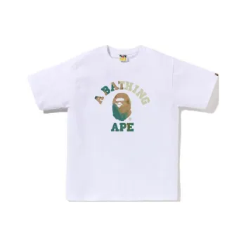 A BATHING APE Tie Dye College Tee