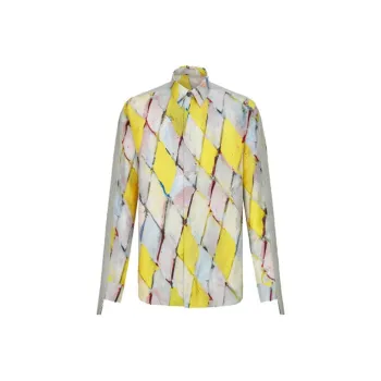 DIOR Quarterly New Products Shirts Men Yellow