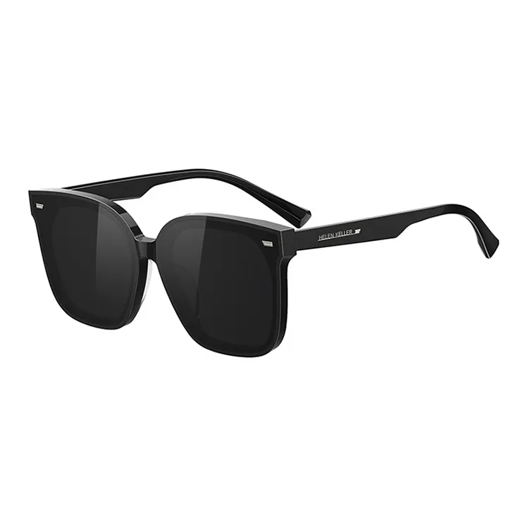 HELEN KELLER Plate Frame Irregular Shape Sunglasses Unisex-4