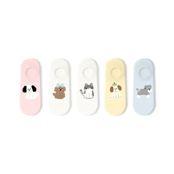 Primeet No Show Socks Women's 5 Pack Cute Pet Design For Cats And Dogs