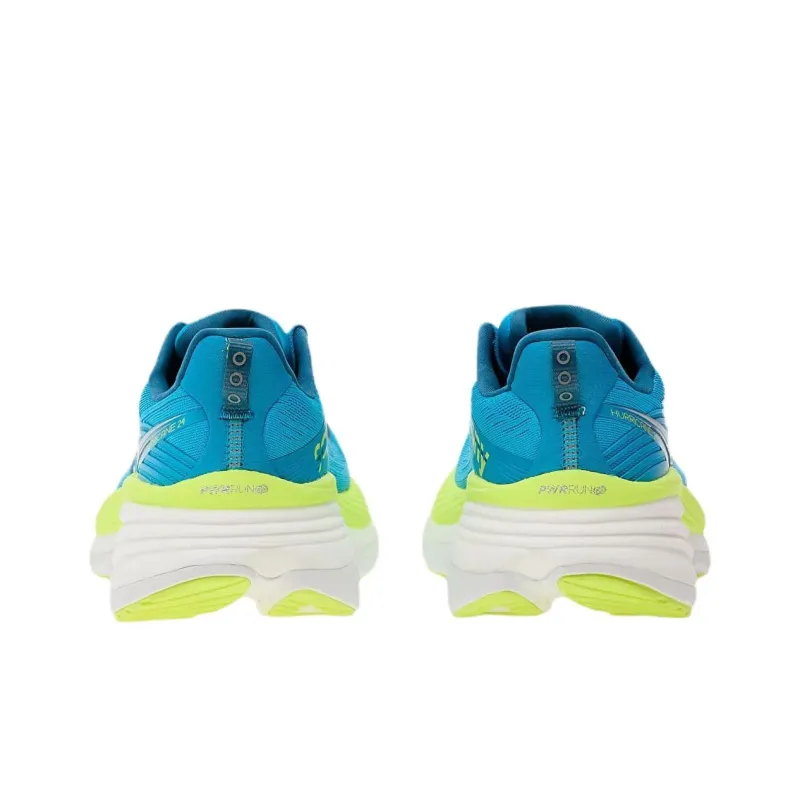 Saucony Hurricane 24 Anti Slip Wear Resistant Low Top Running Shoes Men's Blue Green-4