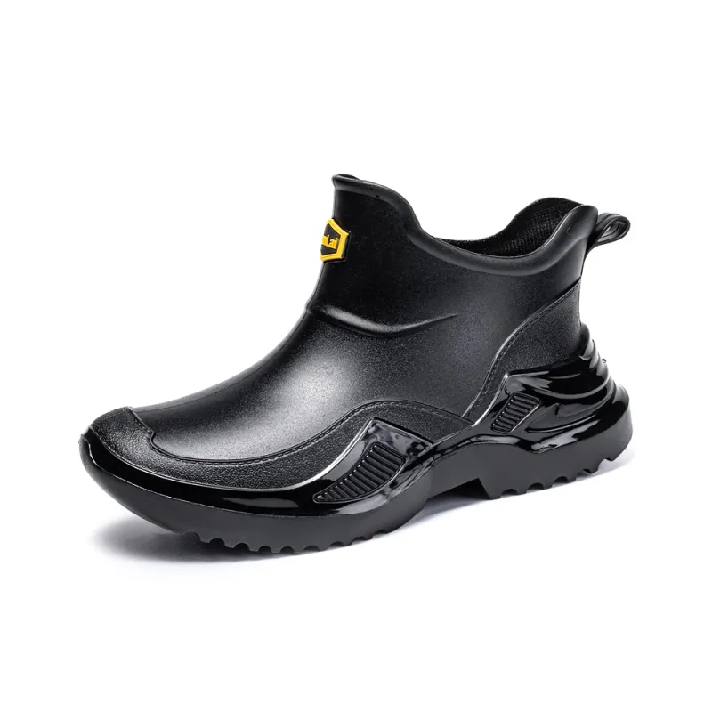 LONGYING Waterproof And Wear resistant Rain Boots Men's-1