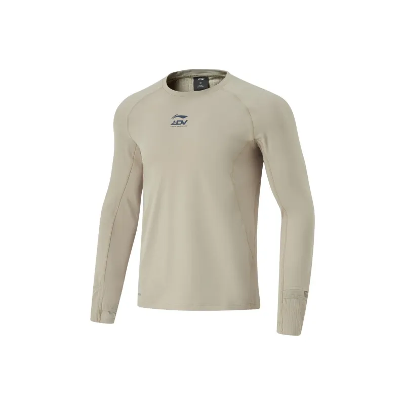 LiNing Running Collection T-Shirt Men's Dusty Smoke Gray-0