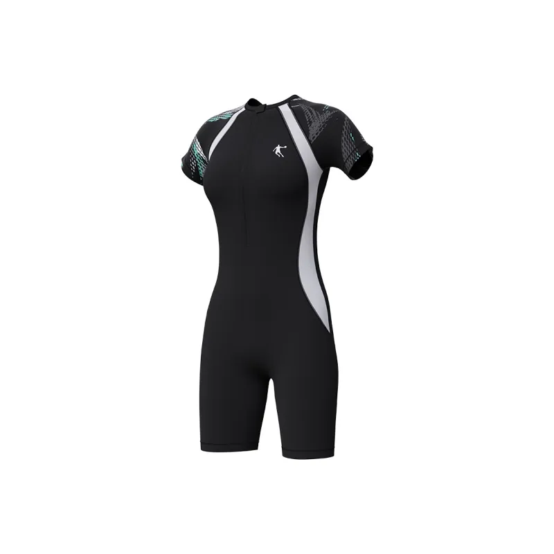 QIAODAN One piece Swimsuit Women's Black-1