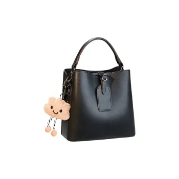 Three Ducklings PU Shoulder Bag, Crossbody Bag, Handbag Regular Women's Black/Khaki/Earth Yellow/Ecru/Pink/Brown