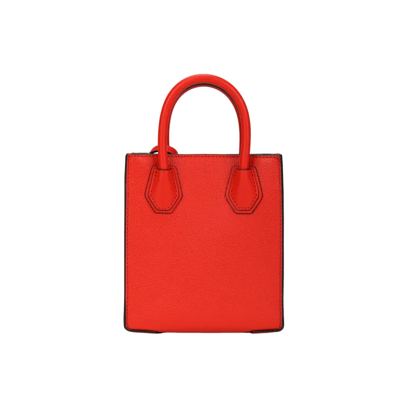 MICHAEL KORS Mercer Leather Tote Bag, Shopping Bag, Handbag, Shoulder Bag Extra Small Women's Sangria Red-2