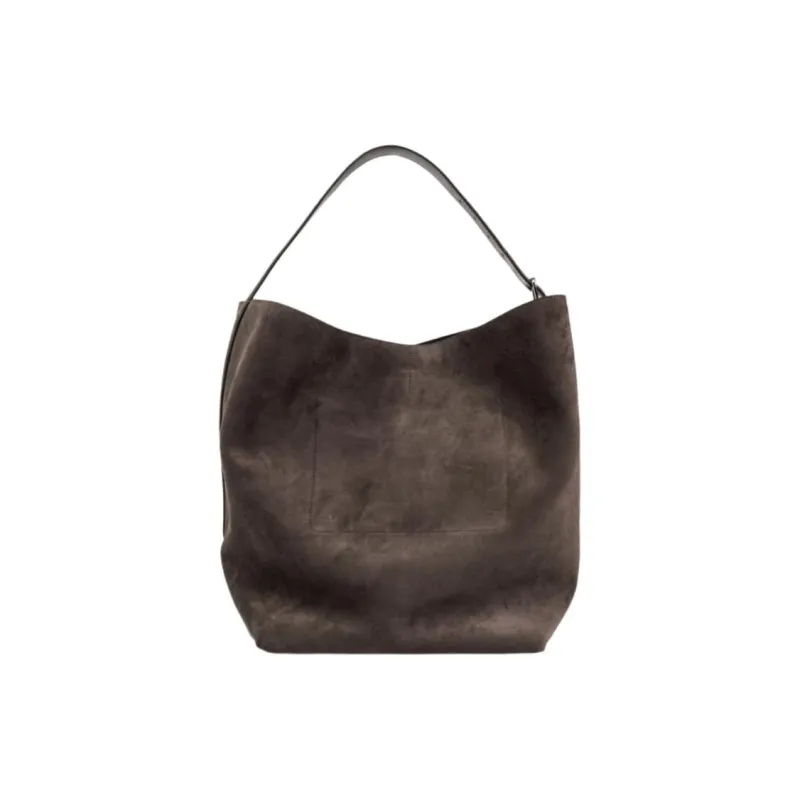 TOTEME Cow Leather Handbag Women's Umber-2