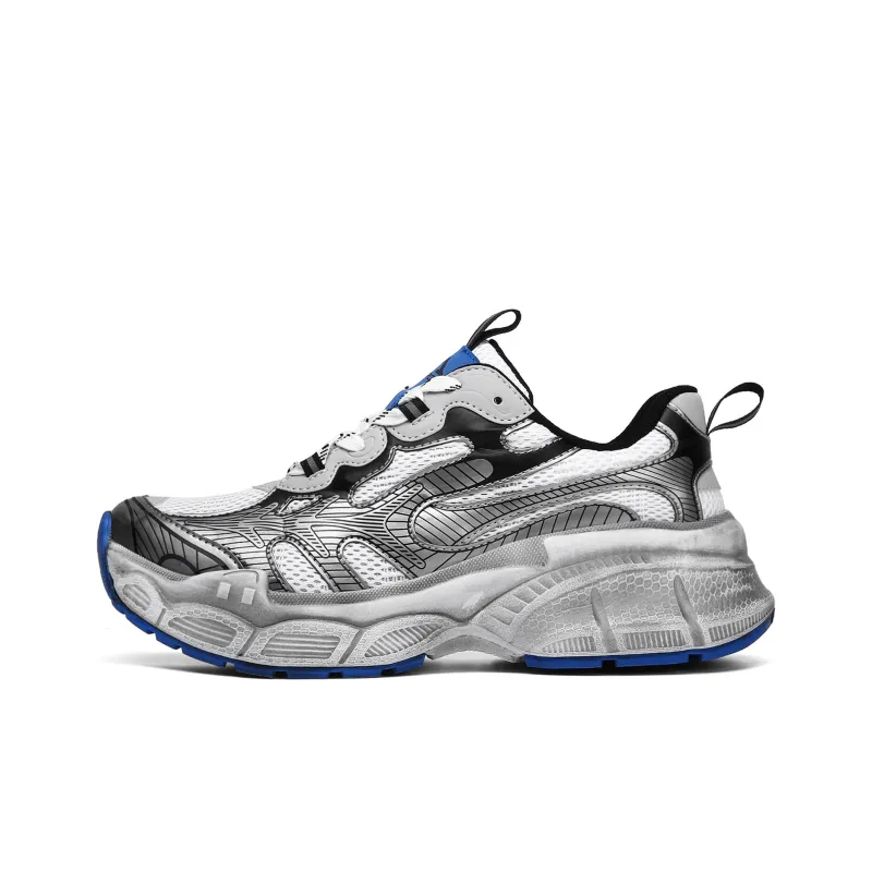 TEPOR Cushioned Slip Resistant Abrasion Resistant Low Top Chunky Sneakers Unisex-11