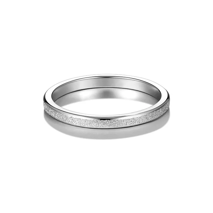 DODOGOGO Titanium Steel Rings Women's Silver, Packaging-3