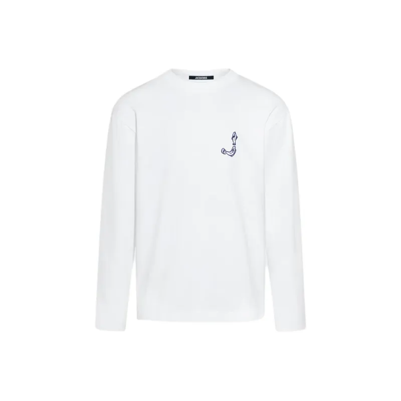Jacquemus Fisherman Embroidered Long Sleeved T Shirt-0