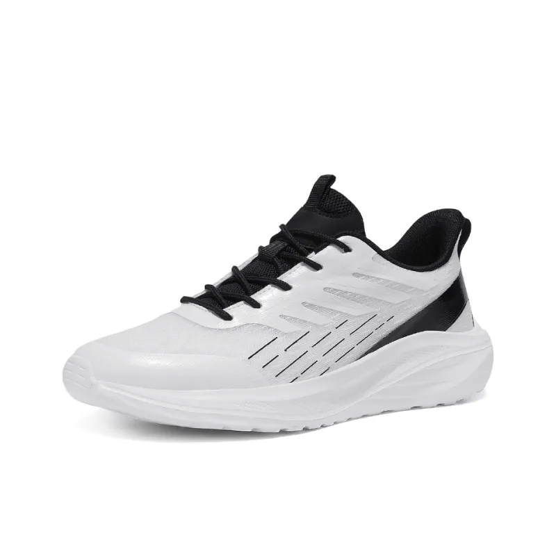 OUGLEMEN Cushioning Coverage, Rebound, Lightweight, Breathable, Slip Resistant Low Top Casual Shoes Men's Box-2