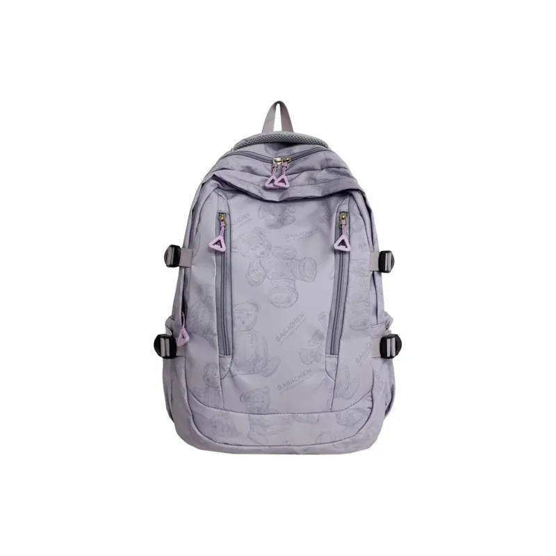 Single Warehouse Composite Cloth Backpack Regular Unisex Multicolor-19