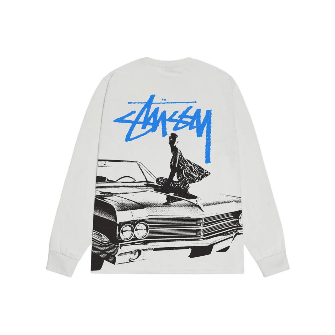 Stussy Beat Crazy Long-Sleeve Tee Gray XL - POIZON