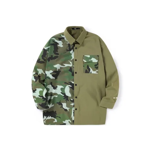 BIRDTALK Shirts Unisex Army Green