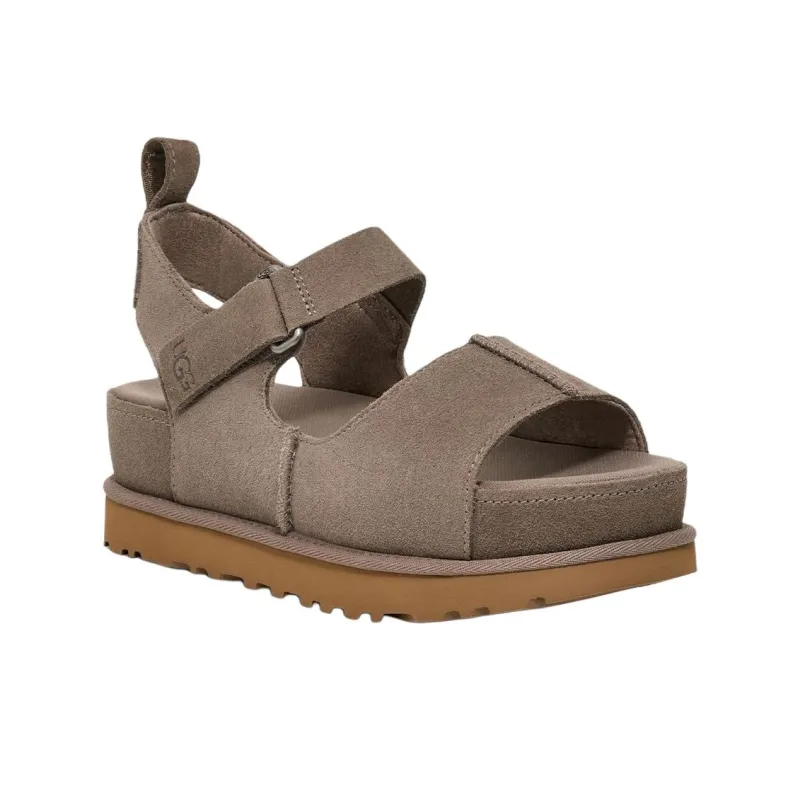 UGG Goldenstar Hi One Strap Sandals Women's Smoke Plume Gray-2