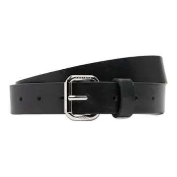 WEEKEND MaxMara Calfskin Leather Belts Women's Black Width  2.5cm