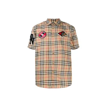 Burberry Shirts Men Brown