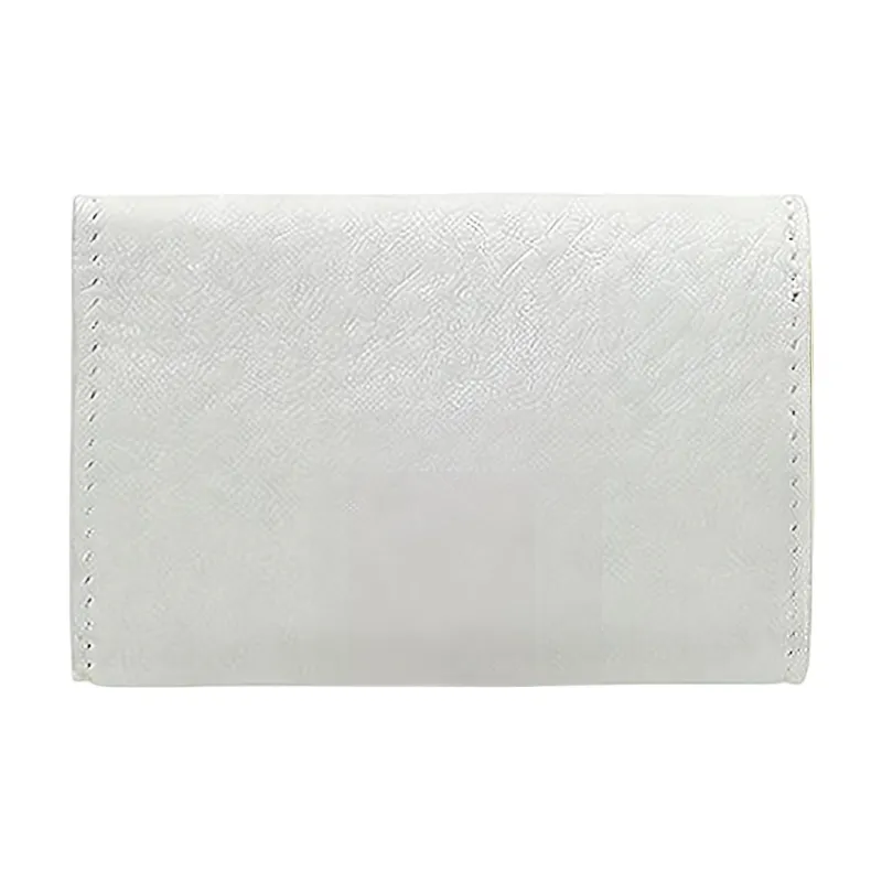 Balenciaga Balenciaga Luggage Collection Cow Leather Coin Purse Card Holder Wallet Mini Unisex White-3