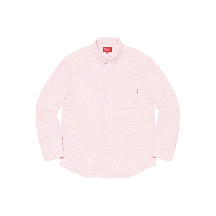Supreme Jacquard Logos Denim Shirt-2