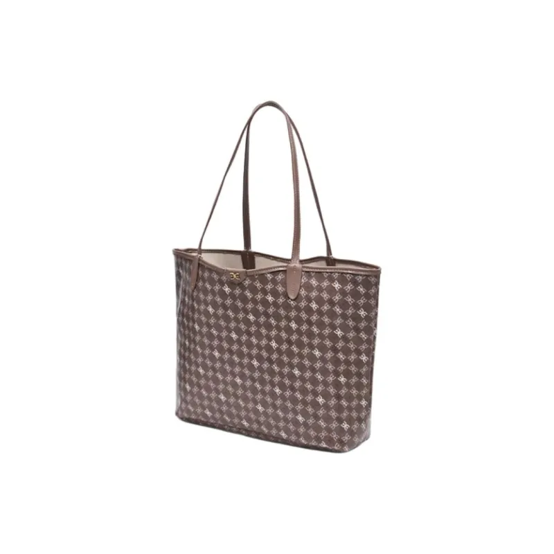 SAM EDELMAN Fabric Tote Bag, Shopping Bag, Shoulder Bag Large Size Women's Black/Navy Blue/Brown-2