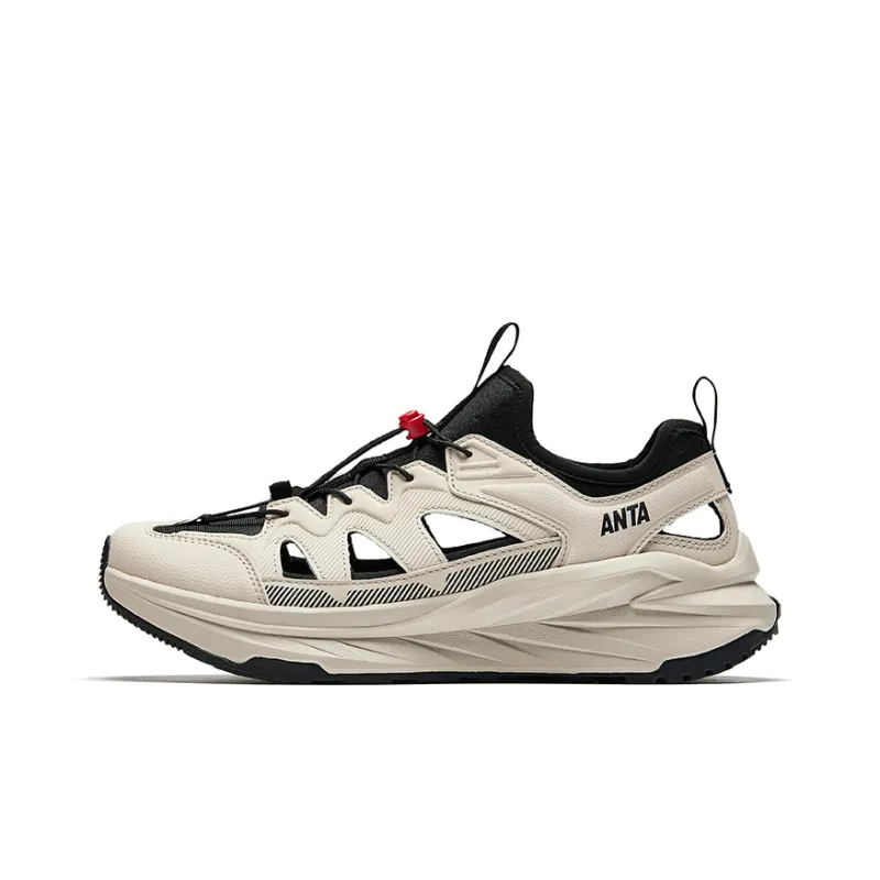 Anta Forest Exploration Abrasion Resistant Cushioning River Trekking Shoes Men's Beige-0