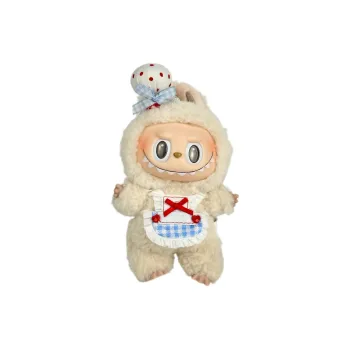 [Dress Up Doll] POP MART Labubu THE MONSTERS Heartbeat Macaron Vinyl Face Little Chef Hang Tag Box 17cm