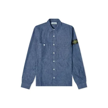 STONE ISLAND Shirts Men Blue