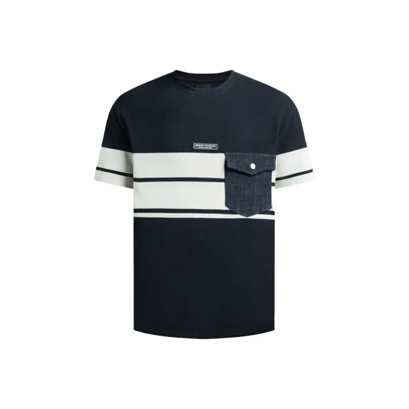 ARMANI EXCHANGEAE SS23 T Shirt Men's Dark Blue-0