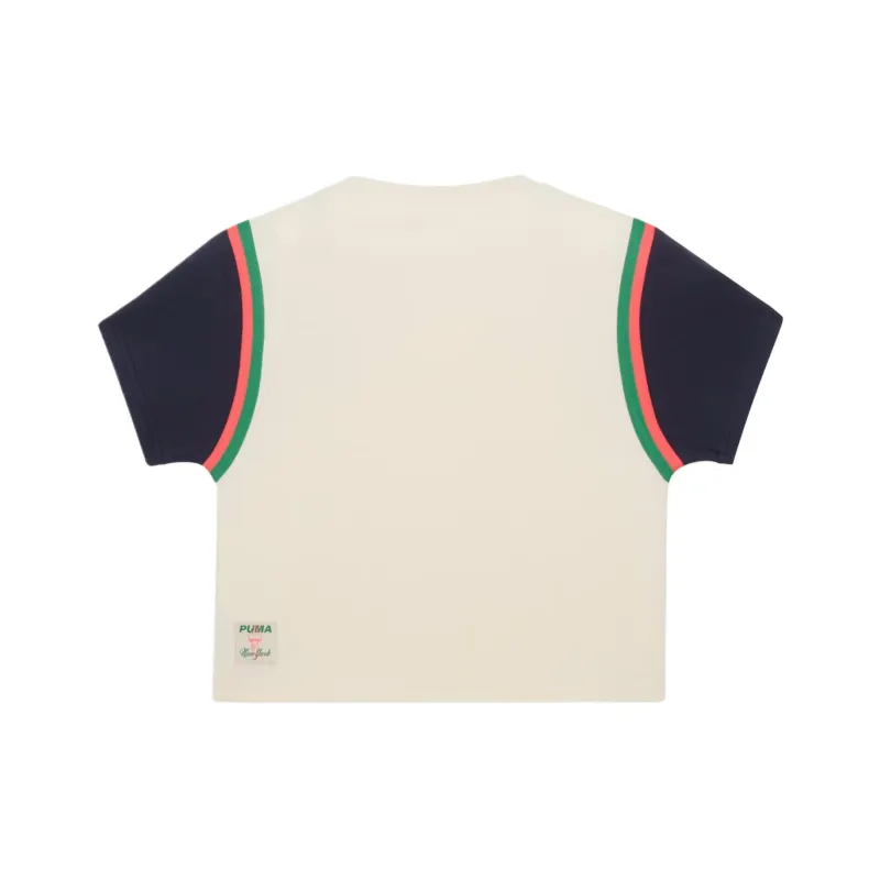 PUMA Camiseta Ajustada Y Corta Para Mujer Bright Lights Wardrobe Essentials Nyc Flagship-1