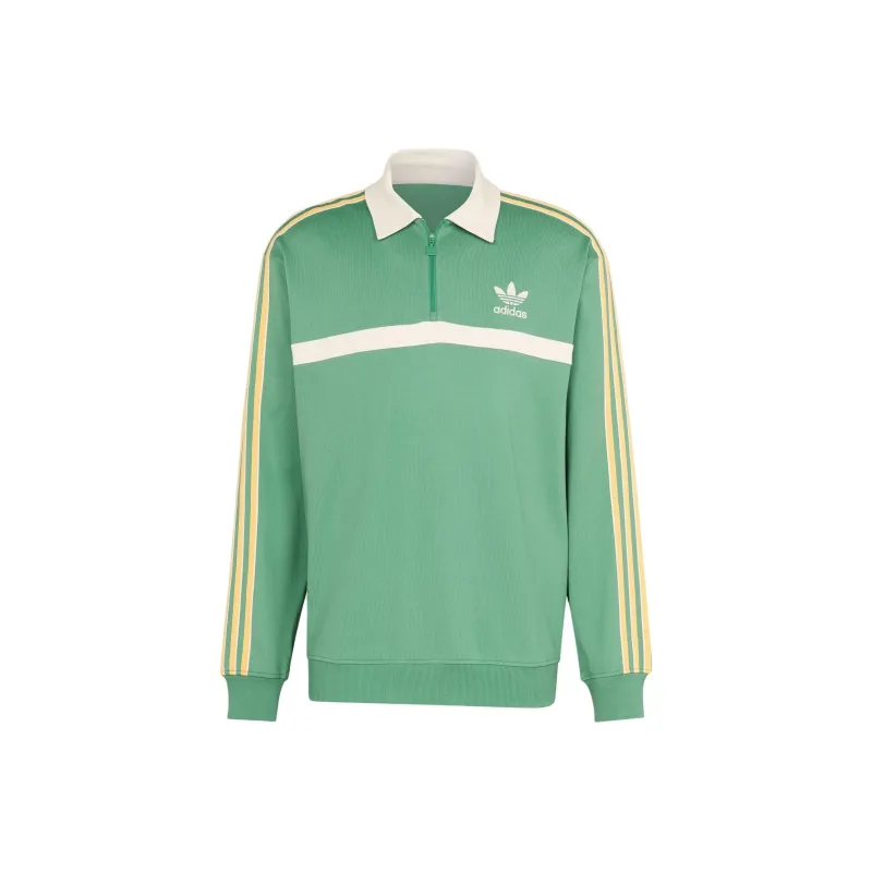 Adidas Originals Collared Sweatshirt Sweatshirt Men's Green-0