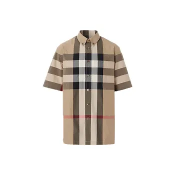 Burberry Thames Large Check Short Sleeve Shirt