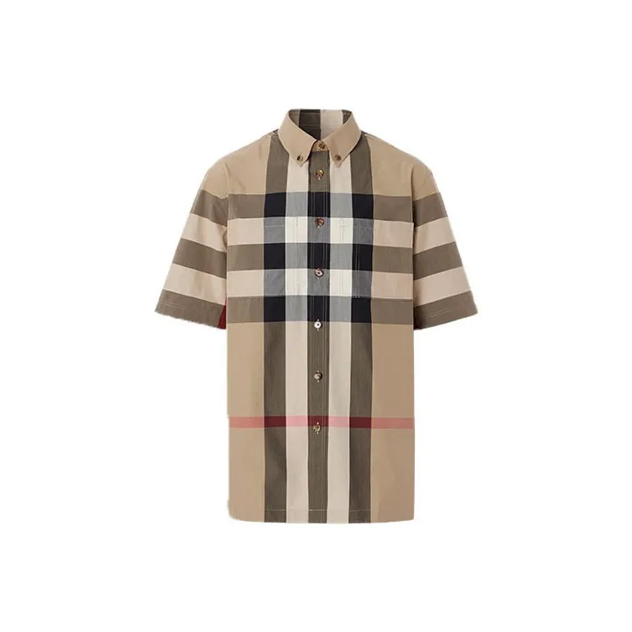 Burberry Thames Large Check Short Sleeve Shirt-0