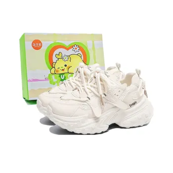 Budding Bear Anti Slip And Wear Resistant Lightweight Height Increasing Low Top Chunky Sneakers Women's