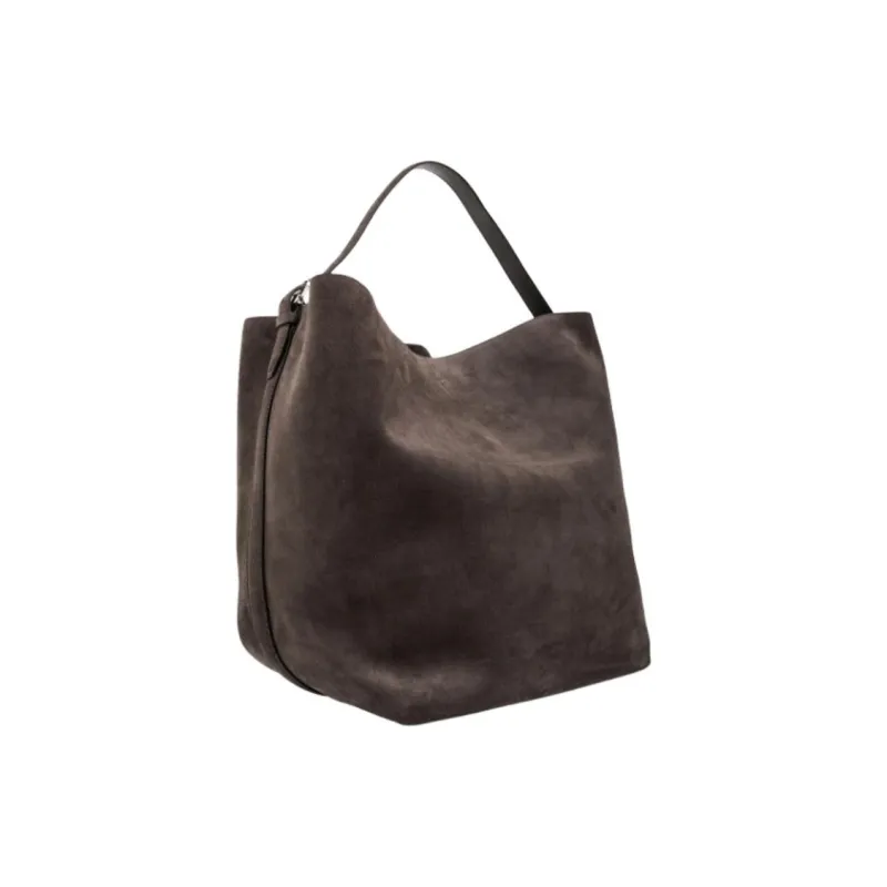 TOTEME Cow Leather Handbag Women's Umber-1