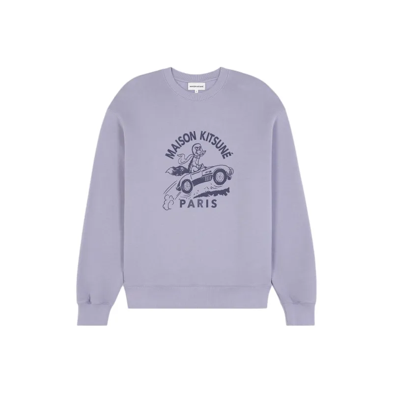 Maison Kitsune Racing Fox Printed Crewneck Sweatshirt-0
