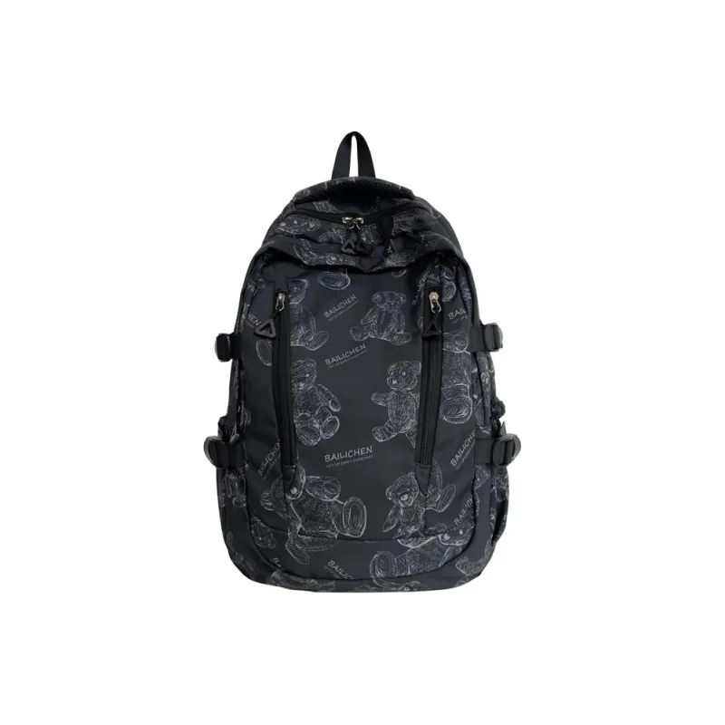 Single Warehouse Composite Cloth Backpack Regular Unisex Multicolor-6