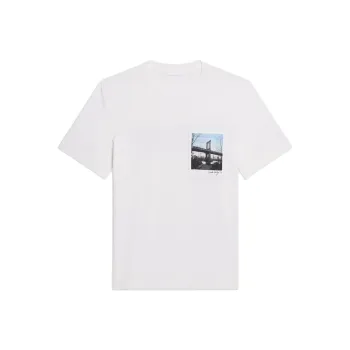 Helmut Lang New York Bridge Postcard T shirt