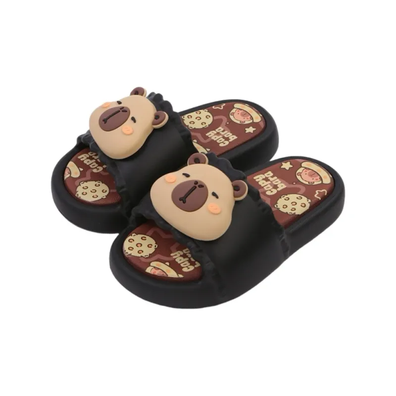 Thin Strips Sandal Slippers Cream White-11