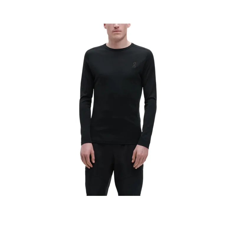 On Merino On Long T Shirt Men's Black-0