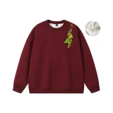 Burgundy Thickened and Fleece-Lined