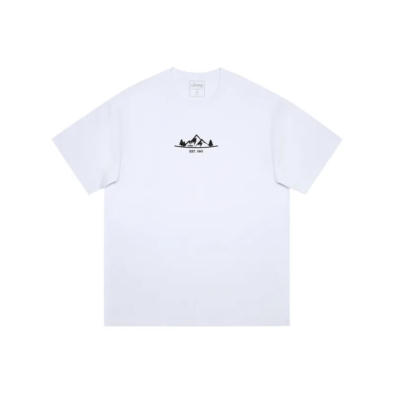 Jeep Garden Mori T-Shirt Unisex White-0