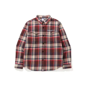 A BATHING APE Check Flannel Shirt