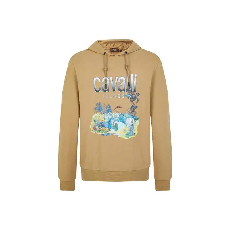 Cavalli Class Sweatshirt Men's Camel-0